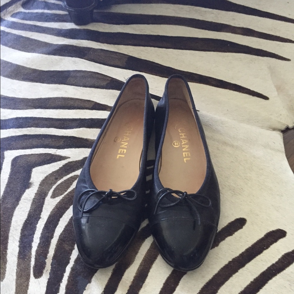 Chanel Vintage Black Ballet Slipper